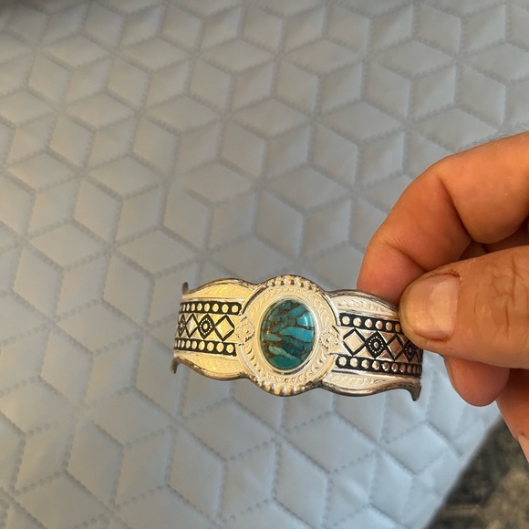 Solid .925 Montana Silver co. and Turquoise Men's Bracelet 8.5 inches. Gorgeous! - Picture 8 of 8